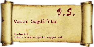 Vaszi Sugárka névjegykártya